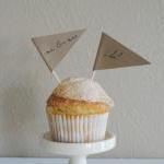 Wedding Cupcake Pennants